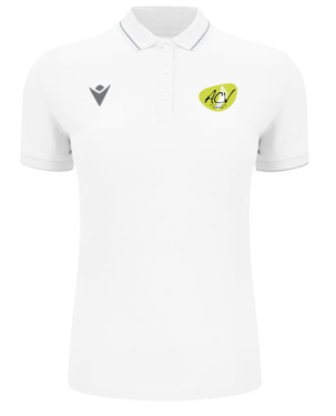 Polo femme waltz eco blanc logo brodé écriture dos
