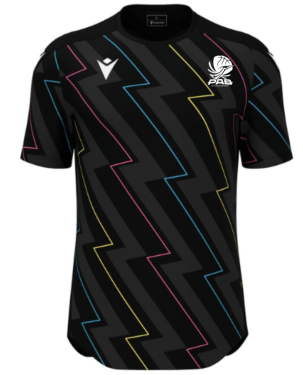 Maillot wisp noir bariolé  avec logo floqué