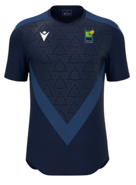 Maillot d'entrainement wisp navy avec logo floqué