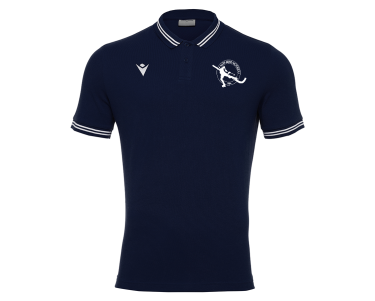 Polo coton homme yukar navy logo brodé