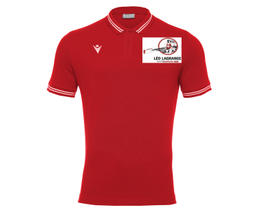 Polo coton homme yukar rouge avec logo brodé
