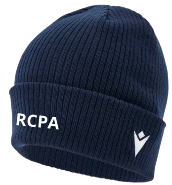 Bonnet zima navy avec écriture brodée