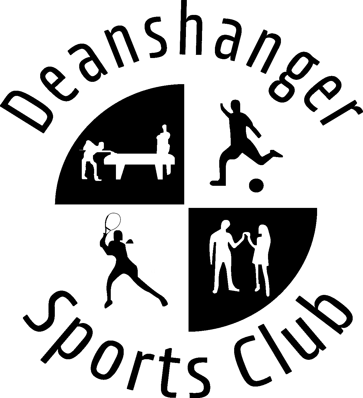 DEANSHANGER SPORTS CLUB LOGO black